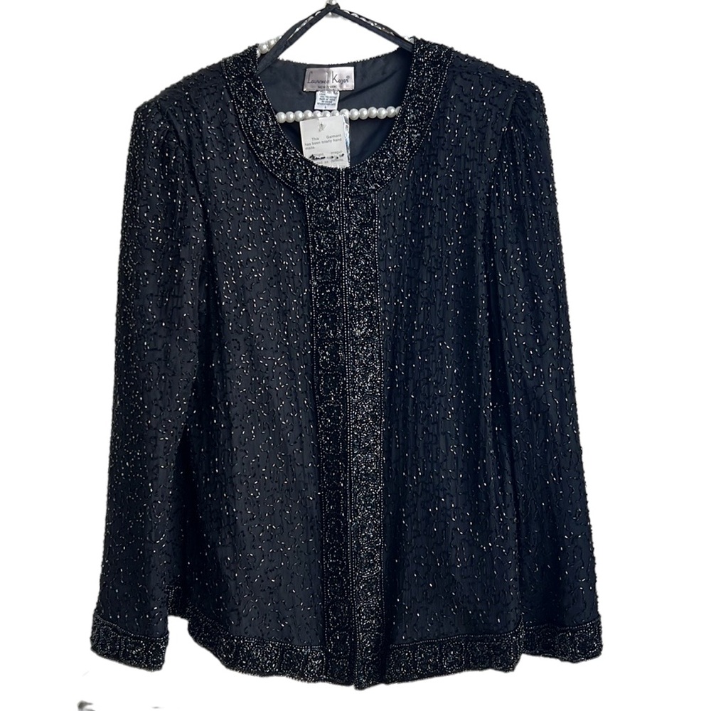 Laurence Kazar sequin beaded jacket